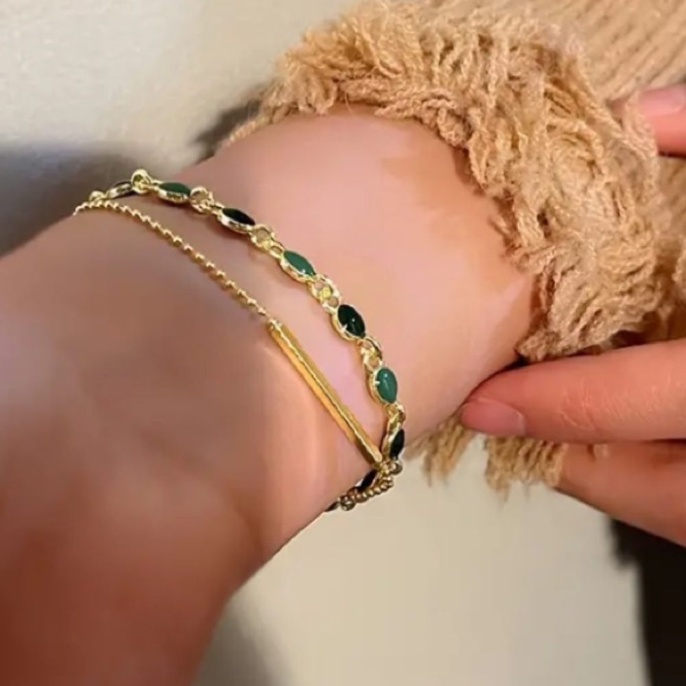 🔥TOP TRENDY UNIQUE VINTAGE JADE BRACELET🔥 - Picture 4 of 6